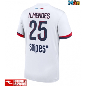 Paris Saint-Germain Nuno Mendes #25 Bortatröja 2025-26 Kortärmad