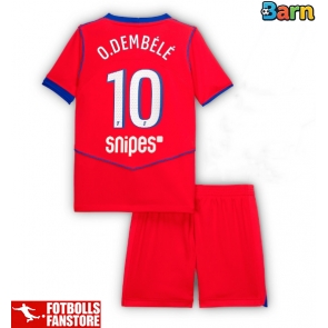 Paris Saint-Germain Ousmane Dembele #10 Tredje Tröja Barn 2025-26 Kortärmad (+ Korta byxor)