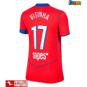 Paris Saint-Germain Vitinha #17 Tredje Tröja Dam 2025-26 Kortärmad