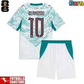 Portugal Bernardo Silva #10 Bortatröja Barn VM 2026 Kortärmad (+ Korta byxor)
