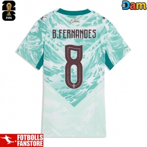 Portugal Bruno Fernandes #8 Bortatröja Dam VM 2026 Kortärmad