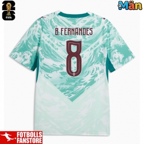 Portugal Bruno Fernandes #8 Bortatröja VM 2026 Kortärmad