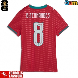 Portugal Bruno Fernandes #8 Hemmatröja Dam VM 2026 Kortärmad