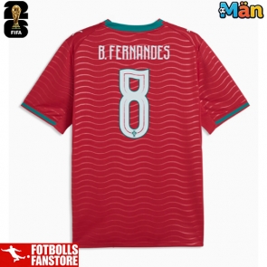 Portugal Bruno Fernandes #8 Hemmatröja VM 2026 Kortärmad