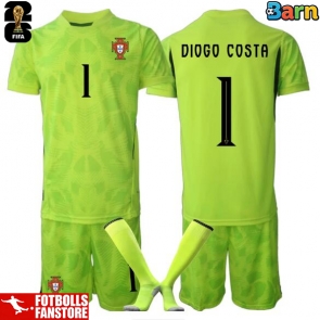 Portugal Diogo Costa #1 Målvakt Hemmatröja Barn VM 2026 Kortärmad (+ Korta byxor)