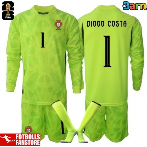 Portugal Diogo Costa #1 Målvakt Hemmatröja Barn VM 2026 Långärmad (+ Korta byxor)