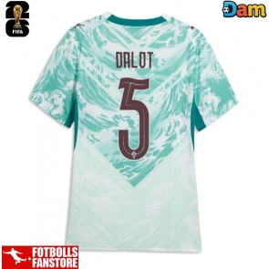 Portugal Diogo Dalot #5 Bortatröja Dam VM 2026 Kortärmad