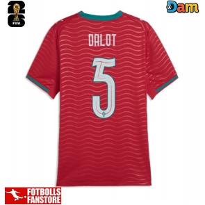 Portugal Diogo Dalot #5 Hemmatröja Dam VM 2026 Kortärmad