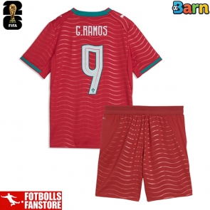 Portugal Goncalo Ramos #9 Hemmatröja Barn VM 2026 Kortärmad (+ Korta byxor)