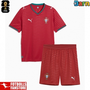 Portugal Hemmatröja Barn VM 2026 Kortärmad (+ Korta byxor)