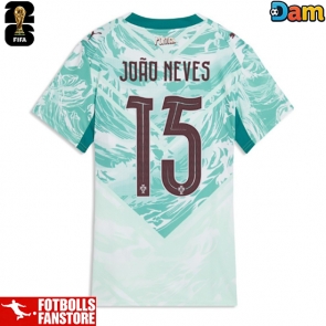 Portugal Joao Neves #15 Bortatröja Dam VM 2026 Kortärmad