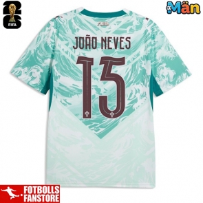 Portugal Joao Neves #15 Bortatröja VM 2026 Kortärmad