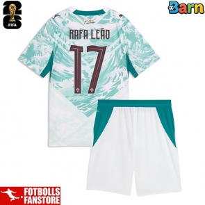 Portugal Rafael Leao #17 Bortatröja Barn VM 2026 Kortärmad (+ Korta byxor)