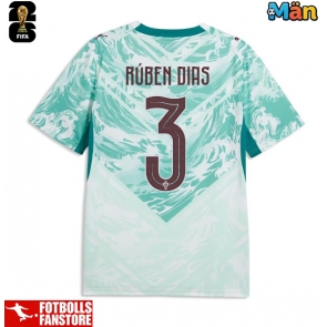 Portugal Ruben Dias #3 Bortatröja VM 2026 Kortärmad