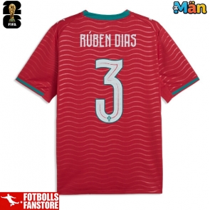 Portugal Ruben Dias #3 Hemmatröja VM 2026 Kortärmad