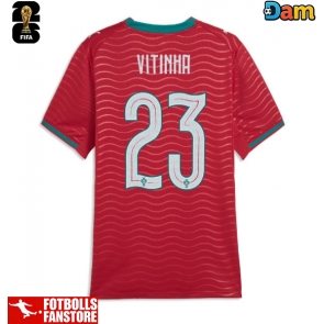 Portugal Vitinha #23 Hemmatröja Dam VM 2026 Kortärmad