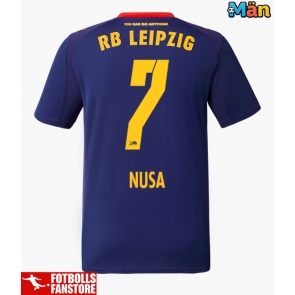 RB Leipzig Antonio Nusa #7 Bortatröja 2025-26 Kortärmad