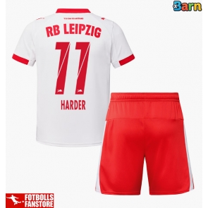 RB Leipzig Conrad Harder #11 Hemmatröja Barn 2025-26 Kortärmad (+ Korta byxor)