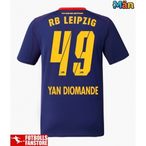 RB Leipzig Yan Diomande #49 Bortatröja 2025-26 Kortärmad