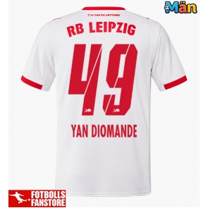 RB Leipzig Yan Diomande #49 Hemmatröja 2025-26 Kortärmad
