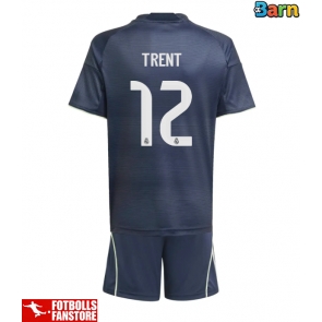 Real Madrid Alexander-Arnold #12 Bortatröja Barn 2025-26 Kortärmad (+ Korta byxor)