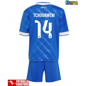 Real Madrid Aurelien Tchouameni #14 Tredje Tröja Barn 2025-26 Kortärmad (+ Korta byxor)