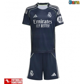 Real Madrid Bortatröja Barn 2025-26 Kortärmad (+ Korta byxor)