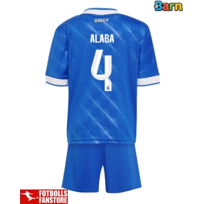 Real Madrid David Alaba #4 Tredje Tröja Barn 2025-26 Kortärmad (+ Korta byxor)