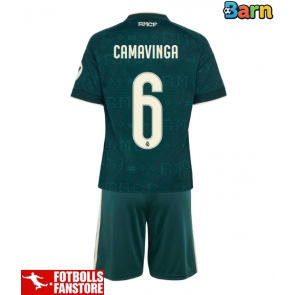 Real Madrid Eduardo Camavinga #6 Bortatröja Barn 2026-27 Kortärmad (+ Korta byxor)