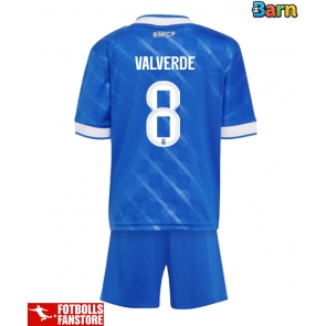 Real Madrid Federico Valverde #8 Tredje Tröja Barn 2025-26 Kortärmad (+ Korta byxor)