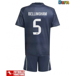 Real Madrid Jude Bellingham #5 Bortatröja Barn 2025-26 Kortärmad (+ Korta byxor)