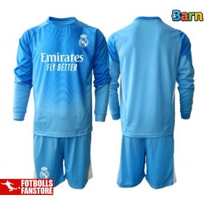Real Madrid Målvakt Hemmatröja Barn 2025-26 Långärmad (+ Korta byxor)