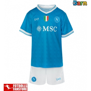 SSC Napoli Hemmatröja Barn 2025-26 Kortärmad (+ Korta byxor)