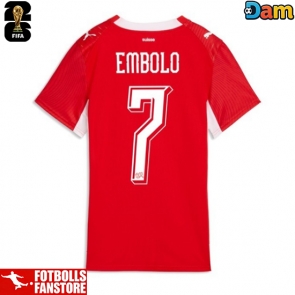 Schweiz Breel Embolo #7 Hemmatröja Dam VM 2026 Kortärmad