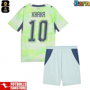 Schweiz Granit Xhaka #10 Bortatröja Barn VM 2026 Kortärmad (+ Korta byxor)