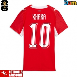 Schweiz Granit Xhaka #10 Hemmatröja Dam VM 2026 Kortärmad