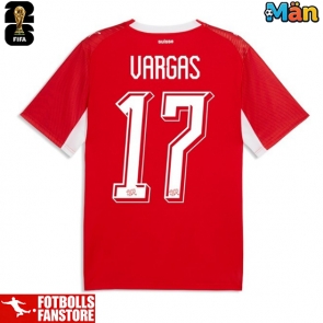 Schweiz Ruben Vargas #17 Hemmatröja VM 2026 Kortärmad