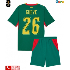 Senegal Pape Gueye #26 Bortatröja Barn VM 2026 Kortärmad (+ Korta byxor)
