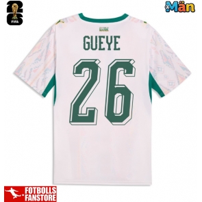 Senegal Pape Gueye #26 Hemmatröja VM 2026 Kortärmad