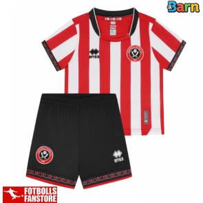 Sheffield United Hemmatröja Barn 2025-26 Kortärmad (+ Korta byxor)