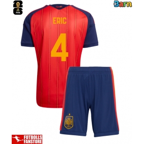 Spanien Eric Garcia #4 Hemmatröja Barn VM 2026 Kortärmad (+ Korta byxor)