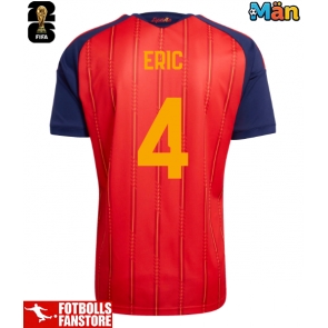 Spanien Eric Garcia #4 Hemmatröja VM 2026 Kortärmad
