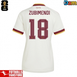 Spanien Martin Zubimendi #18 Bortatröja Dam VM 2026 Kortärmad