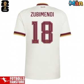Spanien Martin Zubimendi #18 Bortatröja VM 2026 Kortärmad
