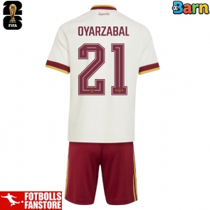 Spanien Mikel Oyarzabal #21 Bortatröja Barn VM 2026 Kortärmad (+ Korta byxor)