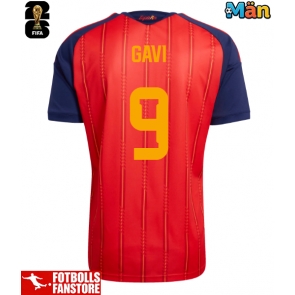 Spanien Paez Gavi #9 Hemmatröja VM 2026 Kortärmad