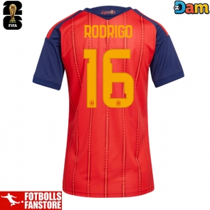 Spanien Rodri Hernandez #16 Hemmatröja Dam VM 2026 Kortärmad