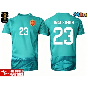 Spanien Unai Simon #23 Målvakt Bortatröja VM 2026 Kortärmad