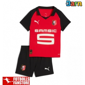 Stade Rennais Hemmatröja Barn 2025-26 Kortärmad (+ Korta byxor)