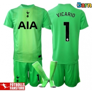 Tottenham Hotspur Guglielmo Vicario #1 Målvakt Hemmatröja Barn 2025-26 Kortärmad (+ Korta byxor)